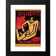 thumbnail image 2 of Ernst Ludwig Kirchner 13x18 Black Modern Framed Museum Art Print Titled - Poster for the Exhibition for the Artists’ Group ‘Die Brucke’ at the Arnold Gallery Dresden (1910), 2 of 5
