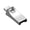 Silver, variant on Portable USB And Type C Microed Card Reader USB A and Type C Port With Hiddened Slot Design And Alloy Shell