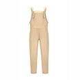 thumbnail image 2 of Patlollav Womens Plus Size Clearance Sleeveless Overalls Suspenders with Pockets Jumpsuit, 2 of 6