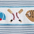 thumbnail image 5 of Kaprioy Toddler Boys Summer Clothes Short Sleeve Waffle Embroidery Striped T-Shirt Shorts 2Pcs Clothes Set 6 12 18 Months 2 3 4 5 T, 5 of 6