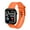 Orange, variant on LED Electronic Watch Waterproof Adjustable Soft Silicone Strap Square Earth Dial s Casual Sports Digital Wristwatch Birthday Gift