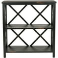 thumbnail image 2 of SAFAVIEH Lucas 2-Tier Low Etagere Distressed / Black, 2 of 4