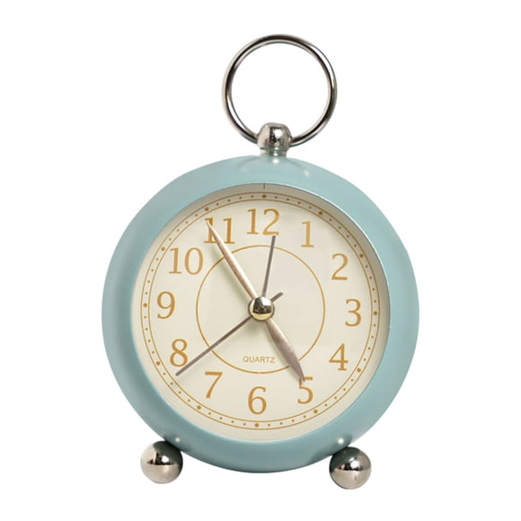 Inteprter Práctico y duradero reloj despertador retro de cabecera para un cómodo despertador, reloj duradero y resistente, diseño minimalista Electrónica Azul hielo