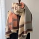 thumbnail image 4 of Bufanda de cachemira de diseño de lujo para mujer, chal cálido de invierno, pashmina, bufanda con borlas, manta gruesa, poncho, pañuelo, 4 of 5