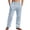 Grey, variant on Men’s Loose Straight Striped Cotton Linen Pants Breathable Summer Casual Bottoms