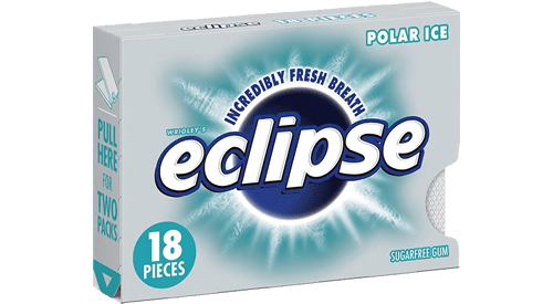 Eclipse Sugar Free Gum, Polar Ice, 18 Pc