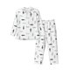thumbnail image 1 of Balery Cute Shark Pijama para Hombre de Dos Piezas con Manga Larga, Conjunto de Dormir y Descanso Suave con Bolsillos-Medium, 1 of 7