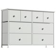 thumbnail image 2 of GUNAITO 8 Drawer Dresser for Bedroom Chest of Drawers Fabric Storage Bin,White, 2 of 10