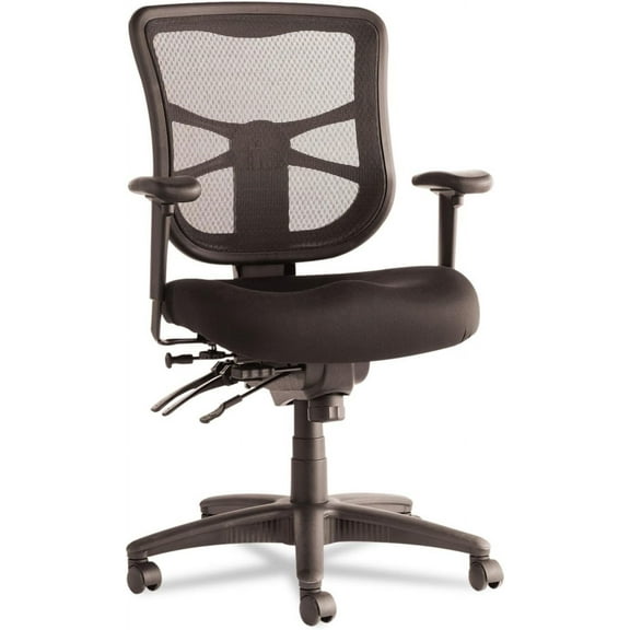 XH Elusion Series Mesh Mid-Back Multifunction Chair, Black