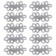 thumbnail image 1 of 10pcs Chinese Knots Buttons Cardigan Cheongsam Buttons Knot Loop Fastener, 1 of 3