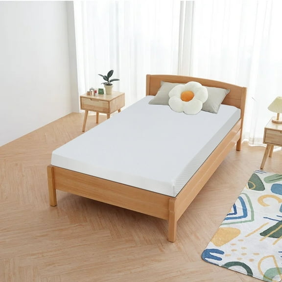 CL.HPAHKL Twin Size 5 Inch Gel Memory Foam Mattress, Medium Firm Cooling Mattress for Kids, Pressure Relief & Cool Sleep, CertiPUR-US Certified, Fiberglass Free, Bed in a Box