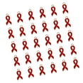 thumbnail image 1 of segolike 30Pcs Ribbon Pendants Pendant Making DIY Ear Key Enamel Red, 1 of 9