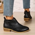 thumbnail image 5 of OKBOP Women's Orthopedic Boots Round Toe Zip-Up Arch Support Block Heel Black Stylish Women's Boots Sizes 36, 5 of 5