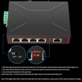 thumbnail image 4 of 3X 5 Ports 100M Industrial Network Switch RJ45 Hub Internet Splitter Switch Plug and Play DIN Rail Type Enhance Switch,3 x Industrial network switch,Black, 4 of 8