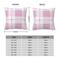 thumbnail image 4 of YFYANG Square Decorative Throw Pillow Case (Without Pillow Insert), Pink Geometric Plaid Texture Bedroom Sofa Car Cushion Cover, 20"x20", 4 of 9