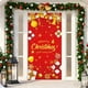 thumbnail image 1 of Decoraciones navideñas, Cubrepuertas navideño, Fondo navideño ideal para fiestas de Año Nuevo y decoración invernal. Medidas: 78,7 x 35,4 pulgadas. Cubrepuertas de poliéster., 1 of 6
