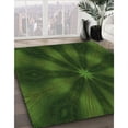 thumbnail image 3 of Ahgly Company Machine Washable Indoor Rectangle Transitional Dark Forest Green Area Rugs, 3' x 5', 3 of 7