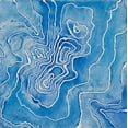 thumbnail image 2 of Van, Laura 26x26 White Modern Wood Framed Museum Art Print Titled - Ice Flow, 2 of 4