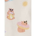 thumbnail image 2 of The Children's Place Baby & Toddler Girls Short Sleeve Summer Capybara Snug Fit PJs, Sizes NB-6T, 2 of 3