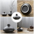 thumbnail image 3 of 1PC Ceramic Vase Crafts Decor Chinese Zen Ceramic Vase Ornament (S Round Black), 3 of 3