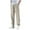 Khaki, variant on Inleife Mens Pants Men Fashion Solid Casual Elastic Waist With Pocket Pants Straight Leg