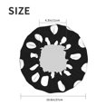 thumbnail image 6 of Disketp Black And White Polka Dot Shower Caps,Reusable Shower Cap For Women, Double Layer Waterproof Hair Cap, Large Size For All Hair Lengths,For Girls Spa Home Salon Use, 6 of 9
