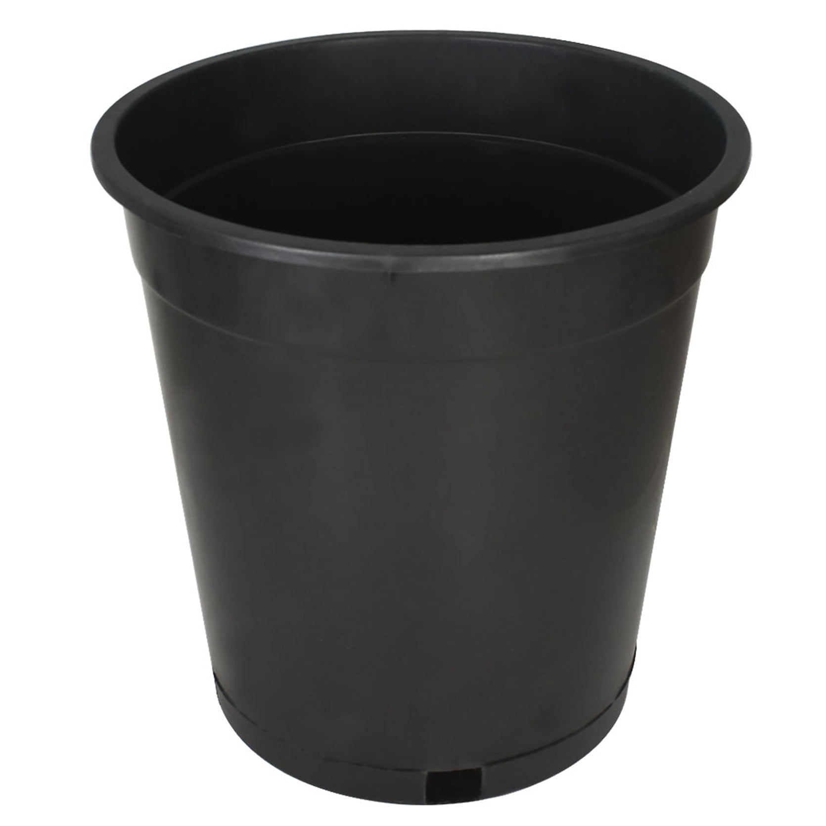 Garden Plastic Planter Nursery Pots 10 Pcs 5 Gallon Round Black