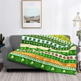 thumbnail image 2 of Fotbe St. Patrick's day in green colors Manta de Franela con Estampado, Manta Ultrasuave para Cama, Sofá, Auto, Hipoalergénica y Antibolitas-40"x30", 2 of 6