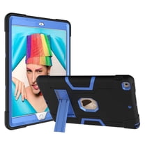 iPad 7th Generation Case Shockproof, iPad 10.2 Case with Stand, Allytech Dual Layer Full Protection Rugged Kickstand Armor Defender Impact Resistant Case Cover for Apple iPad 7th Gen,Black/Blue