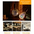 thumbnail image 4 of Firework Light Bulb, E27 LED Decorative Bulb, 3D Colored Glass Light Bulb, Used for Holiday Party Lighting, Creating Atmosphere, Multi-Color, 4 of 9