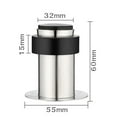 thumbnail image 5 of Windfall Heavy Duty Floor Door Stopper, Stainless Steel Punch-free Round Doorstop with Anti-Skid Rubber - Contemporary Decorative Safety Door Wedge for Toilet Home Office Commercial Industrial, 5 of 8
