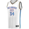 thumbnail image 2 of Men's Fanatics Kenrich Williams White Oklahoma City Thunder Fast Break Player Jersey - Association Edition, 2 of 3