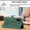 thumbnail image 3 of For SamsungNote 20 Wallet Phone Case Durable PU Leather Flip Cover-Green, 3 of 3