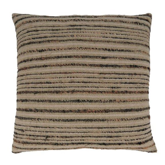 Saro Lifestyle Striped Poly Filled Throw Pillow