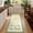 Beige, variant on GlowSol 10x13 Black Tropical Polyester, Ultra Thin Washable Non Slip Low Profile Area Rug for Living Room Bedroom Office