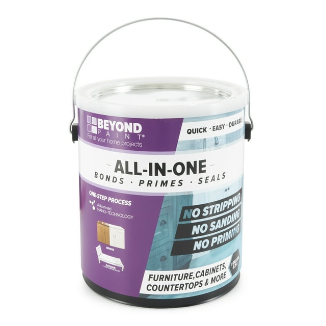 Beyond Paint 1 Gallon All-in-1 Multi Use Versatile Refinishing Paint, Off White