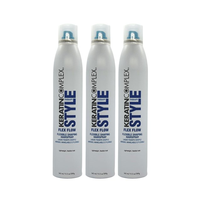 Keratin Complex Style Therapy Laque Flex Flow 10,2 Oz (Lot de 3)