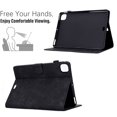 thumbnail image 2 of Dteck Case for iPad Pro 11 inch Case (M4) 2024, Embossed Stand with Multiple Viewing Angles Stand PU Leather Back Cover, Black, 2 of 6