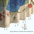 thumbnail image 6 of Pioneer Colorful Floral Shower Curtain for Bathroom Home Decor Bathtubs Waterproof Fabric Curtain with 12 Hooks 72x72in, 6 of 6