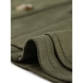 thumbnail image 5 of DARING DIVA Women's Rustic Button Up Utility Anorak Cargo Vest XS Army Green, 5 of 6