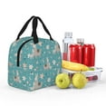 thumbnail image 4 of Pofeuu Teal Mama Llama Print Lunch Bag Lunch Box Large Capacity Insulated Lunch Bag for Adult, Leakproof Reusable Lunch Tote Bags for Work, 4 of 5