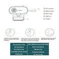 thumbnail image 3 of Caméra Web USB 2K - Résolution 4 Mpx, Rotation à 360°, Obturateur de Confidentialité - pour Appels Vidéo, Diffusion en Continu et Réunions en Ligne, 3 of 8