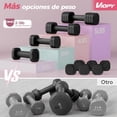 thumbnail image 3 of Juego de 2 Set de Mancuernas Ajustables, Pesas Ajustables 4 en 1 para Mujer, Juego de Mancuernas, 2 lb, 3 lb, 4 lb, 5 lb, con Mango de Goma de ABS y Guantes para Ejercicio en Casa, 3 of 8