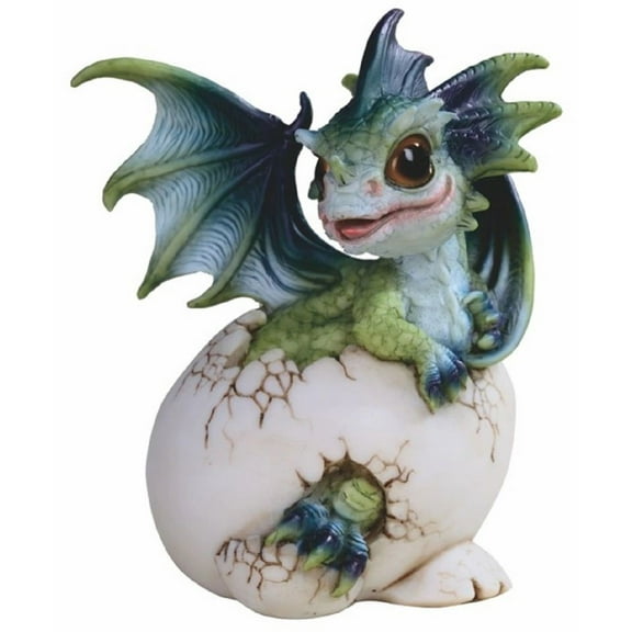 FC Design 5"H Green and Blue Dragon Baby in Egg Figurine
