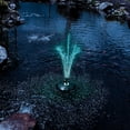 thumbnail image 4 of Half Off Ponds Small Floating Fountain with 750 GPH Pump, RGB LED Lights, Adjustable Spray, 30 ft Cord, 4 of 7