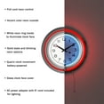 Retro Neon Wall Clock Battery Operated Wall Clock Vintage Bar Garage