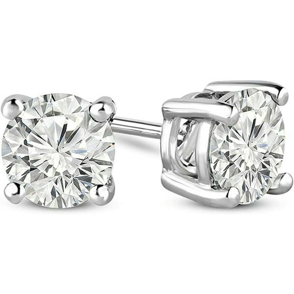 2 ct. Lab-Created Diamond Stud Earrings - Solid Sterling Silver