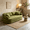 Green, variant on Sleeper Sofa Bed, 78.3" Convertible Pull Out Futon Couch, No Assembly, Removable Backrest, 3-Seat Sofa for Living Room, Apartment, Boucle, Beige