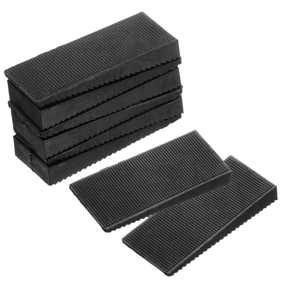 Furniture Levelers, 8 Pack Furniture Wedges, Black Plastic Wedges Shims for DIY Furniture (50 x 22 x 7mm)