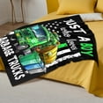 thumbnail image 3 of School Bus Blanket for Boys - 30 x 40 Inches Cute Throw Blanket Gifts for Kids Truck Lovers - Black Soft Fuzzy Car Blankets for Lap Couch Travel, 3 of 5
